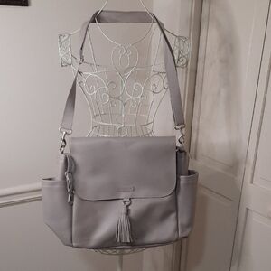 Skip Hop Gray Baby Bag with Tassel